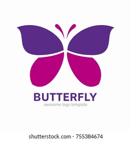 
Abstract Butterfly logo template. Awesome logo for beauty, fashion, women. 