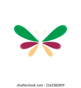 Abstract butterfly logo template. Logo for beauty, fashion, beauty salon, company name.