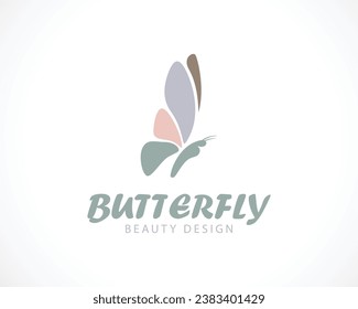 Abstract Butterfly logo template. simple Vector logo illustration. Butterfly Logo design.