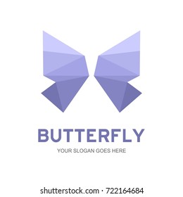 Abstract Butterfly logo template. simple Vector logo illustration.