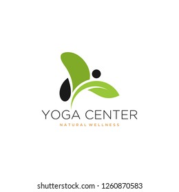 Abstract Butterfly logo template.Logo template for beauty salon, Spa salon, yoga , wellness etc.