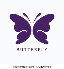 Abstract Butterfly logo template.simple Vector logo illustration