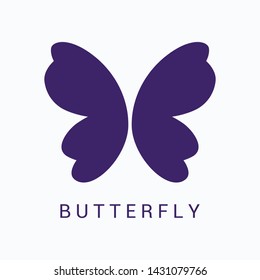 Abstract Butterfly logo template.simple Vector logo illustration