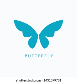 Abstract Butterfly logo template.simple Vector logo illustration