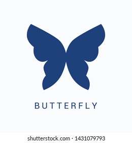 Abstract Butterfly logo template.simple Vector logo illustration