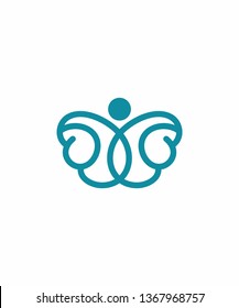 Abstract Butterfly Logo Vector 000