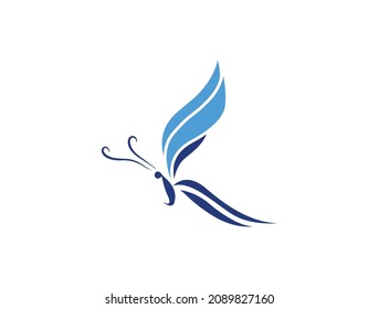 abstract butterfly logo vector illustration 