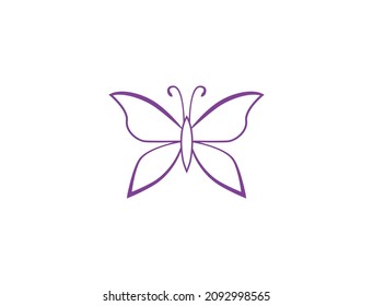 abstract butterfly logo vector illustration