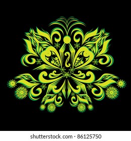 abstract butterfly on isolated background. Illustration