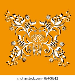 abstract butterfly on isolated background. Illustration