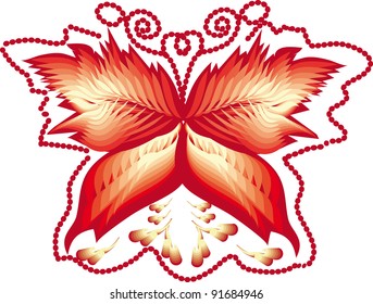 abstract butterfly on isolated background. Illustration