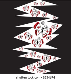 abstract butterfly pattern