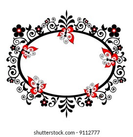 abstract butterfly pattern