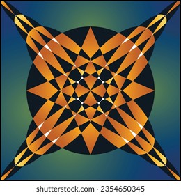 Abstract butterfly pattern design vector