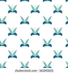 abstract butterfly pattern vector seamless