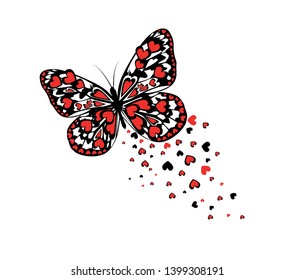 Butterfly and heart