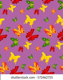  abstract butterfly seamless pattern for children