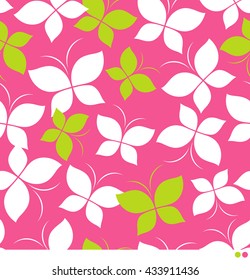 Abstract butterfly seamless vector pattern