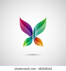 Abstract Butterfly Shape, Eps10 Vector