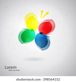 Abstract butterfly shape. Abstract SPA Health beauty logo template. Business abstract logo. As sign, symbol, web, label. Vector illustration.