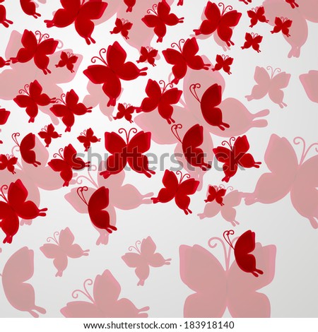 abstract butterfly simles