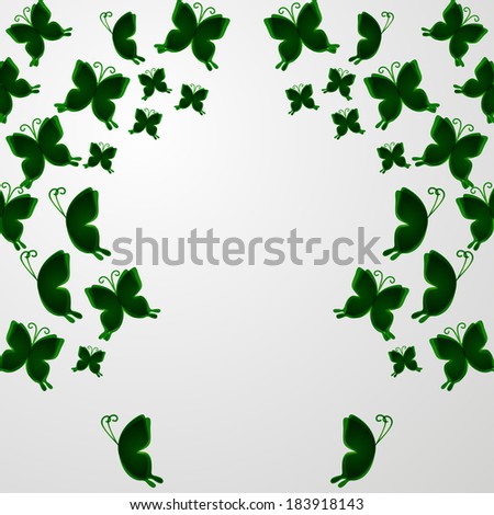 abstract butterfly simles