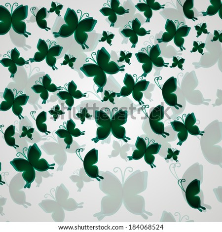 abstract butterfly simles