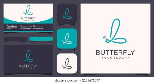Abstract butterfly simple vector logotype. Line minimal universal luxury icon logo.