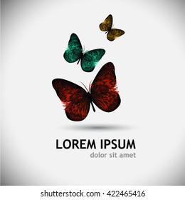 abstract butterfly. Vector