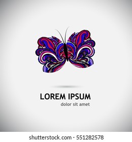 Abstract butterfly. Vector