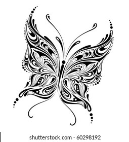 abstract butterfly vector