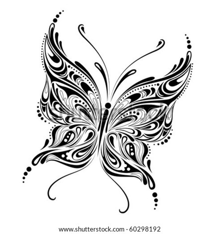 abstract butterfly vector