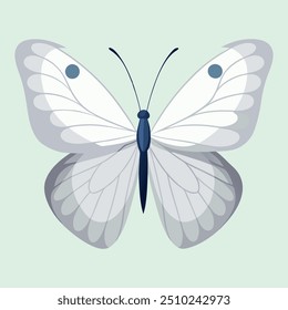 Design de vetor borboleta abstrato com cores arrojadas, perfeito para marcas modernas, publicidade digital, decoração de interiores, impressões de arte e gráficos de mídia social.