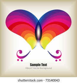 abstract butterfly vector poster template