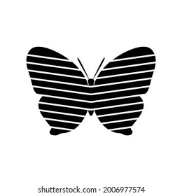abstract butterfly vector template design.butterfly vector in black and white color. logo template, minimal, vector, simplified object- illustration