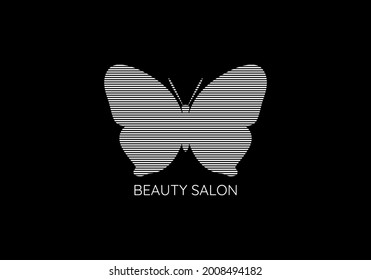 abstract butterfly vector template design.butterfly vector in black and white color. logo template, minimal, vector, simplified object- illustration
