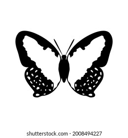 abstract butterfly vector template design.butterfly vector in black and white color. logo template, minimal, vector, simplified object- illustration