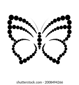 abstract butterfly vector template design.butterfly vector in black and white color. logo template, minimal, vector, simplified object- illustration