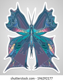 abstract butterfly. Vector Version