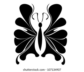 Abstract butterfly. Vector for your design