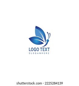Abstract butterly logo design element