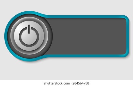 Abstract button for your white text and power button