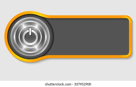 Abstract button for your white text and power button