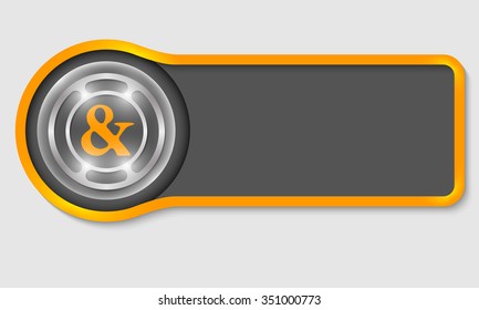 Abstract button for your white text and ampersand