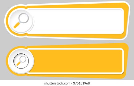 Abstract buttons for your text and magnifier