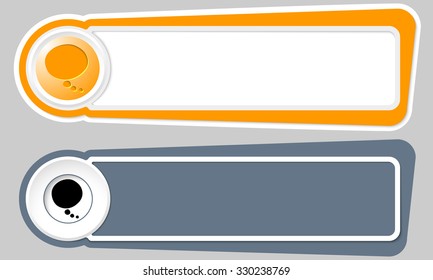 Abstract buttons for your text and speech bubble