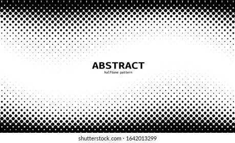 Abstract BW Halftone Wave Background. EPS10 Vector
