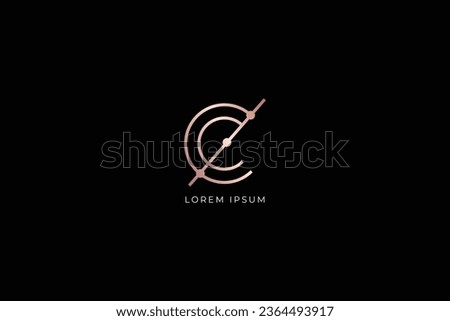 abstract C crypto design creative golden wordmark design typography illustration, Ce wordmark, ec logo