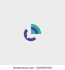 Abstrakter C-Brief-Chat-Logo, Vektorvorlage. Kundenservice, kreatives Symbolkonzept für den Kundendienst.