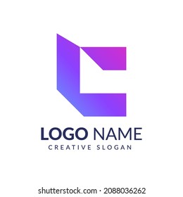Abstract c letter icon Logo design vector template element.
